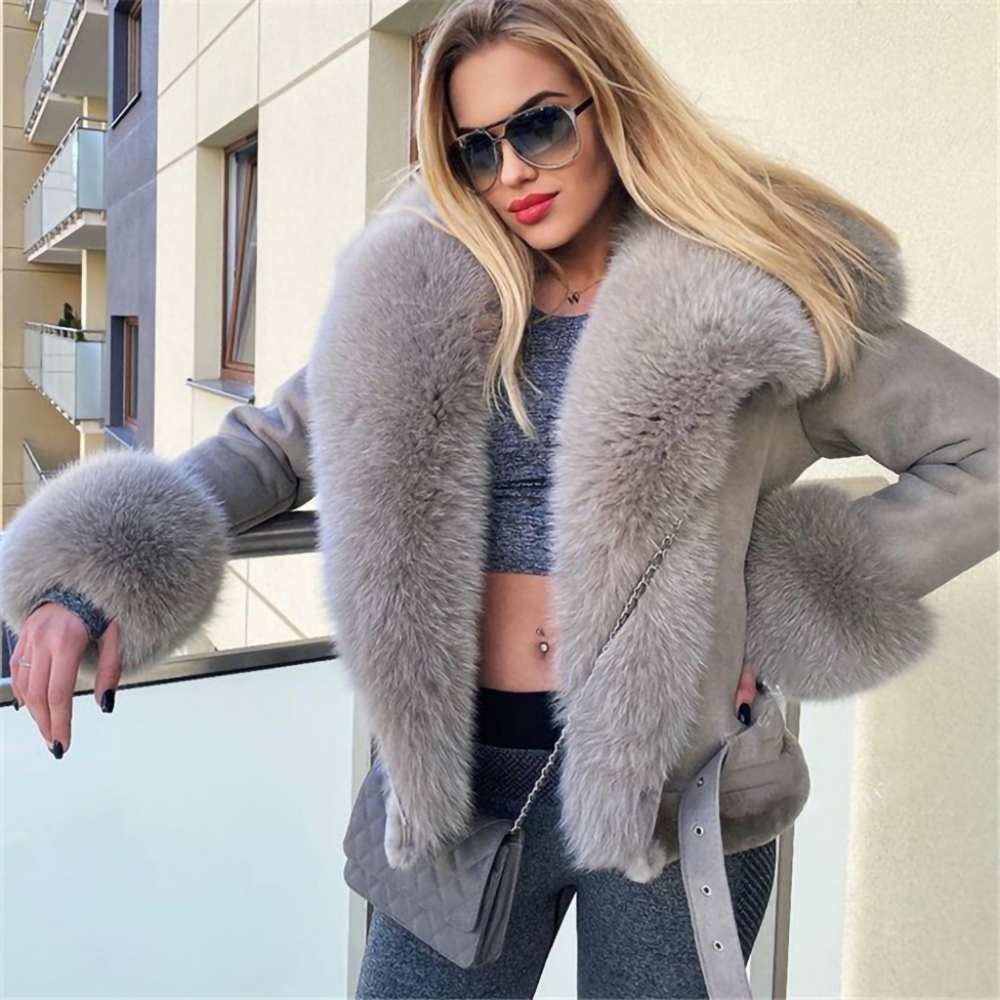Handmade Shearling Leather Fur Jacket